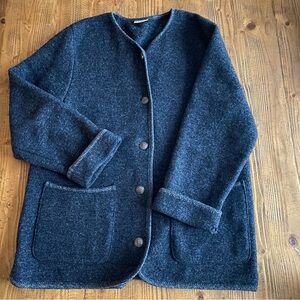 SOLD!!Vintage L.L. Bean Gray Wool Cardigan